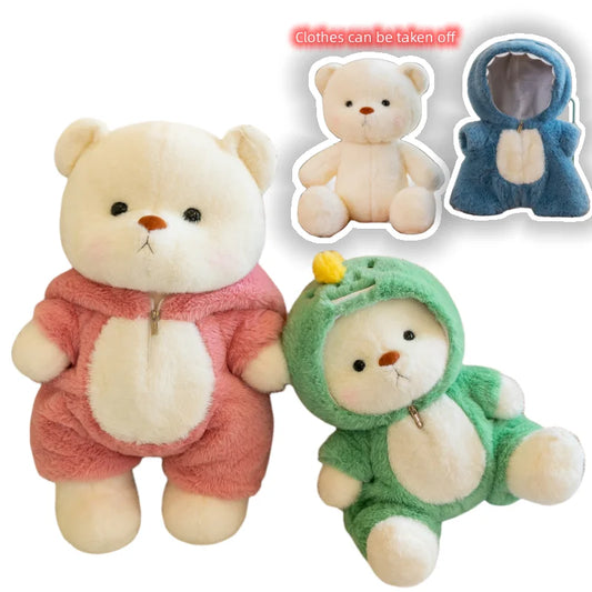 30/40cm Teddy Bear Plush Funny Turn Into Dinosaur Shark Sheep Creative Doll Valentines Day Girls Gifts Birthday Kids Party Decor